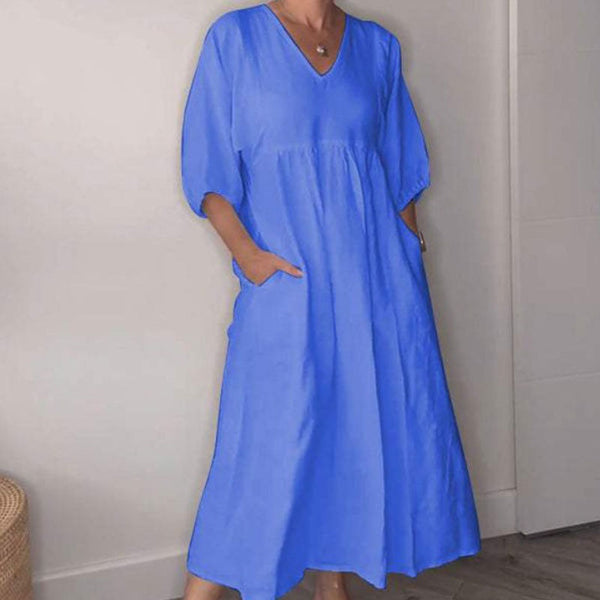 Chic V-Neck Casual Dress