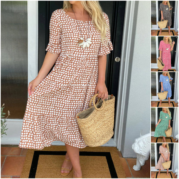 Chic Polka Dot Summer Dress