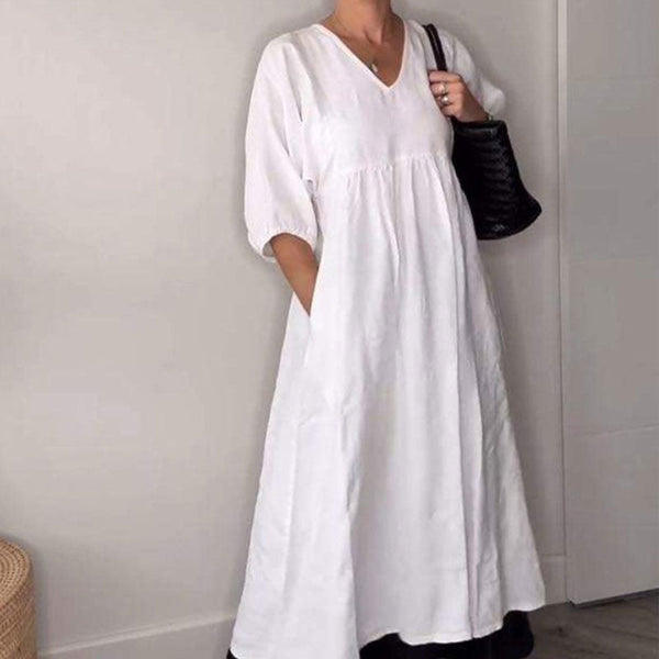 Chic V-Neck Casual Dress