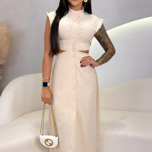 Elegant Split-Sleeve Dress