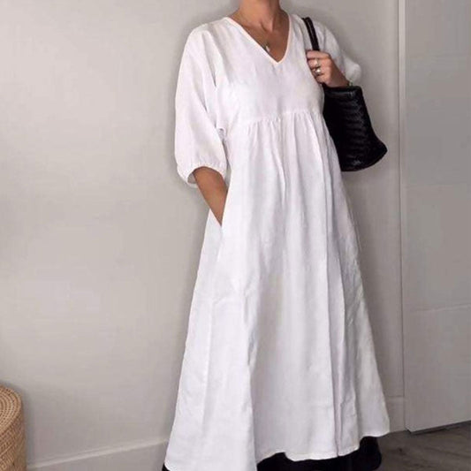 Chic V-Neck Casual Dress
